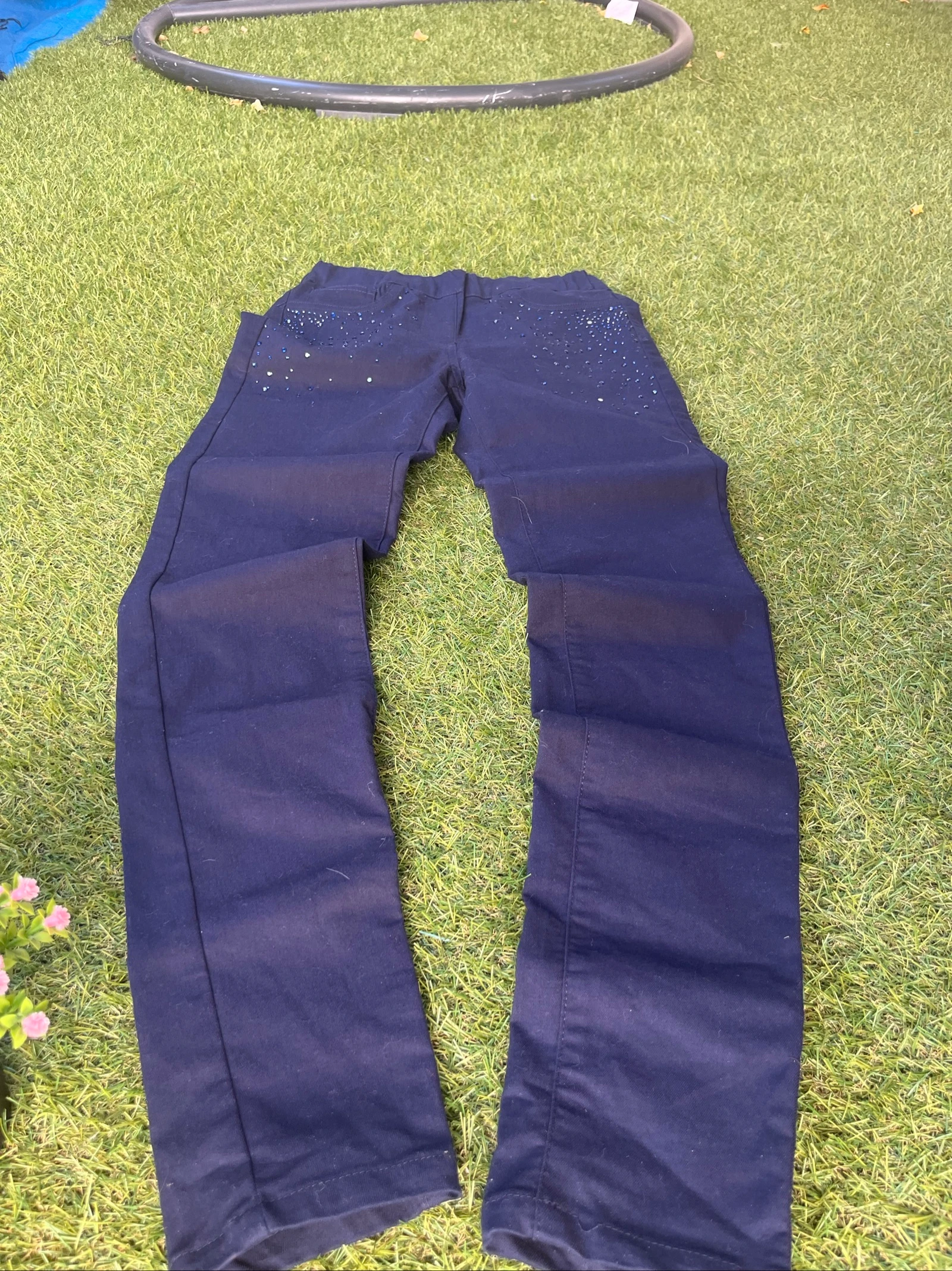 Calça Preta Elogy com Brilhos | Skinny | Tamanho PP – photo 4